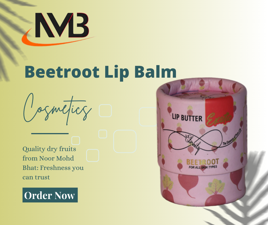 Beetroot lip balm